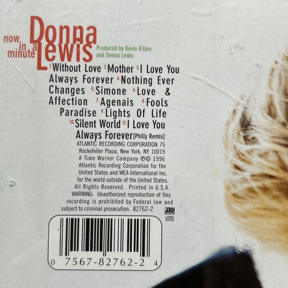 Donna Lewis Now in a Minute CD Compact Disc - Picture 3 of 3